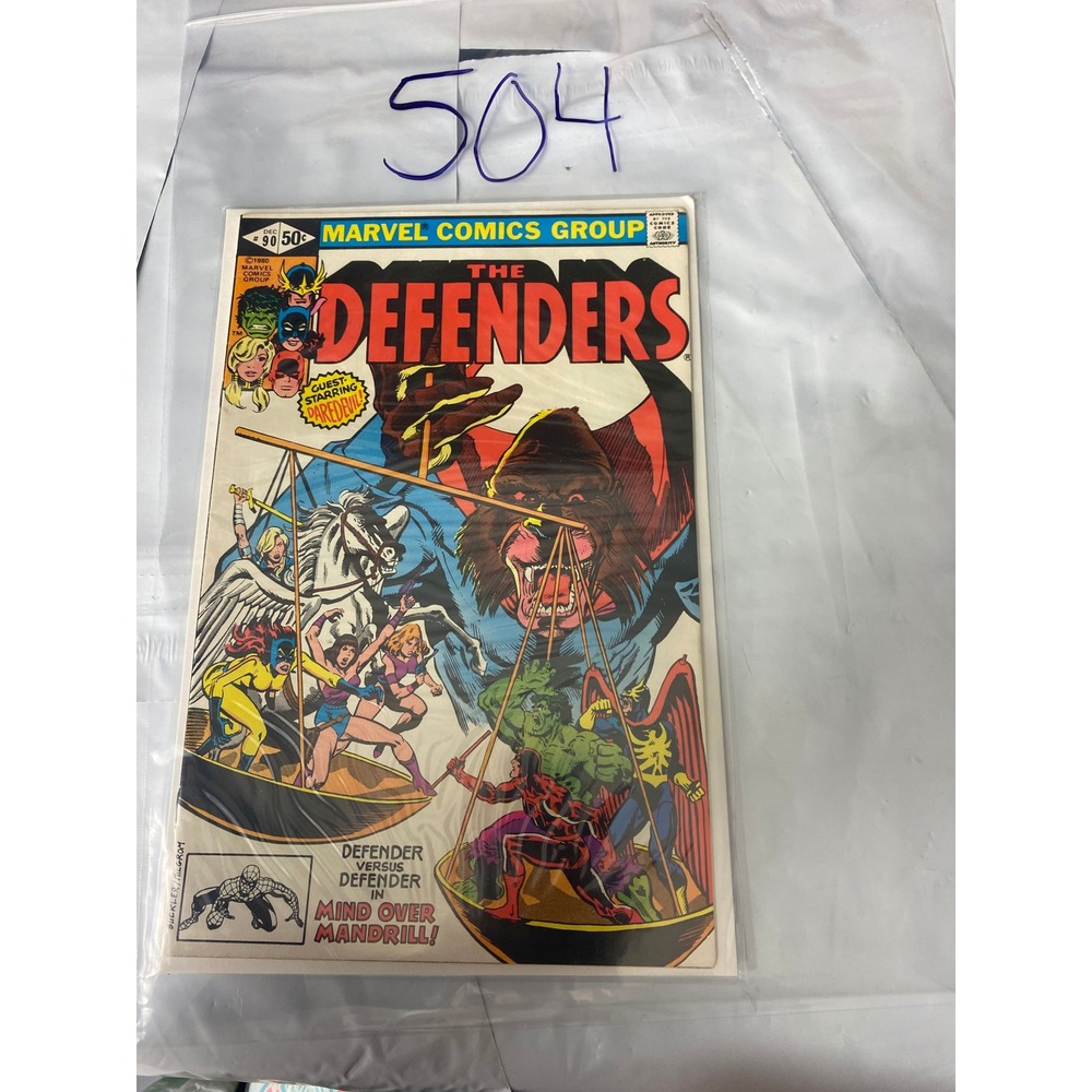 The‎ Defenders Comic Book Issue 96 Marvel Comics Group 1980 Guest Starring